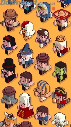 Trải nghiệm game cùng nhiều nhân vật khác nhau