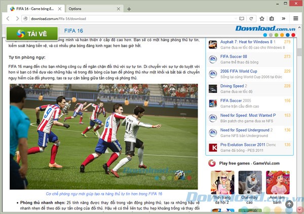Giao diện của trình duyệt CLIQZ