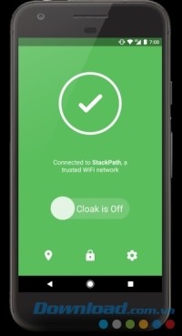 Cloak cho Android kết nối mạng an toàn