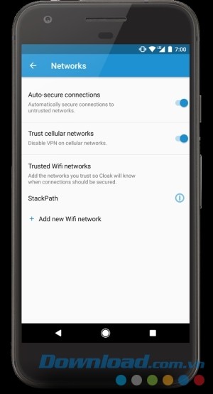 Cấu hình Cloak cho Android