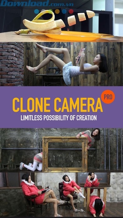 Clone Camera có thể tạo ra nhiều hiệu ứng ảnh độc đáo