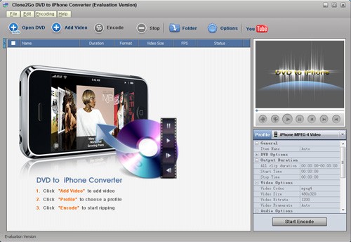 Clone2Go DVD to iPhone Converter