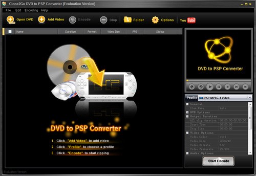 Clone2Go DVD to PSP Converter