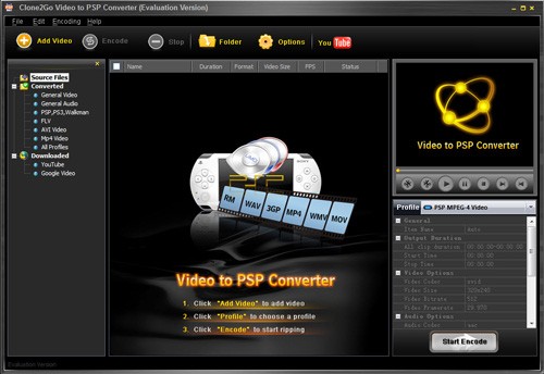 Clone2Go Video to PSP Converter
