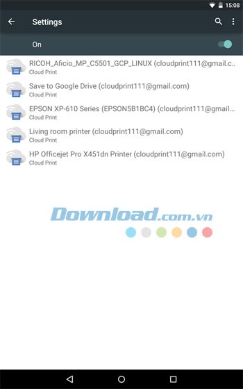 Cloud Print cho Android