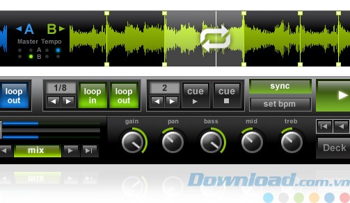 Các nút điều khiển của ClubDJ Pro VJ