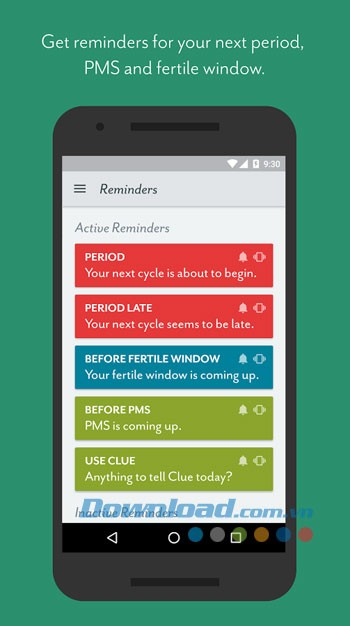 Giao diện sử dụng của ứng dụng Clue