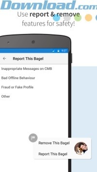 Sử dụng chức năng report hoặc remove để kết đôi với những người thực sự tin tưởng