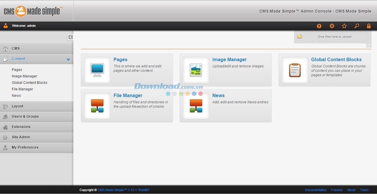 Quản trị nội dung website với CMS Made Simple