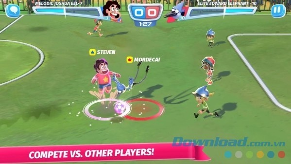 Cạnh tranh với nhiều game thủ khác trong CN Superstar Soccer: Goal! cho Android