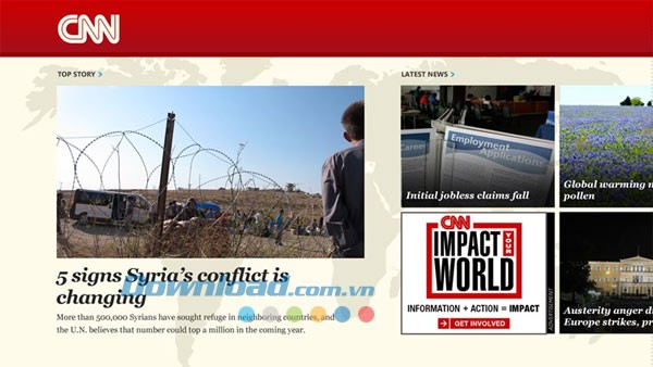 CNN App for Windows 8