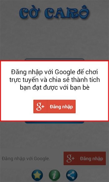 Đăng nhập Cờ Caro