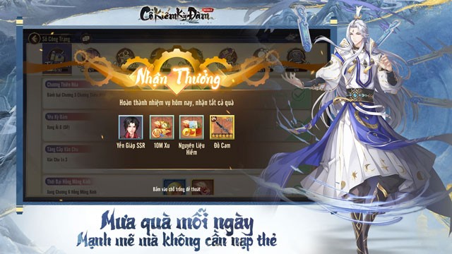 Nhận nhiều quà tặng mỗi ngày, không cần phải nạp thẻ