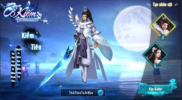 Nhân vật nam trong game kiếm hiệp Cổ Kiếm Tình Duyên