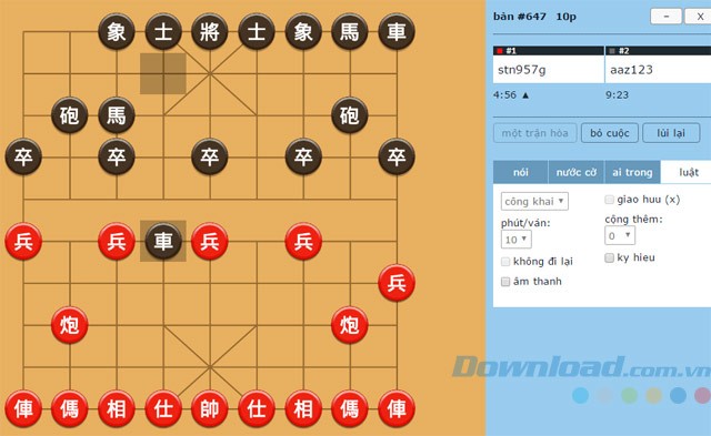 Tải Cờ tướng Online để thử trí thông minh với những người cùng chơi khác.