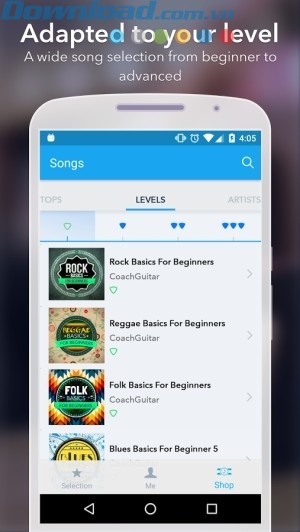 Phù hợp với trình độ chơi đàn của mọi người