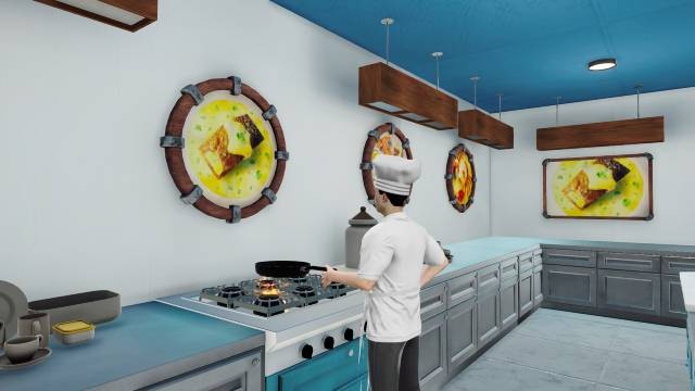 Điều hành nhà hàng hải sản ở thị trấn ven biển trong Coastal Kitchen Simulator