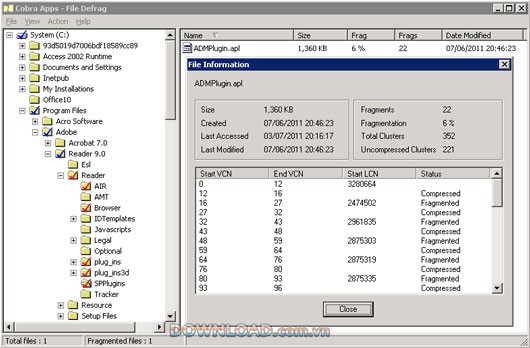 Cobra File Defrag