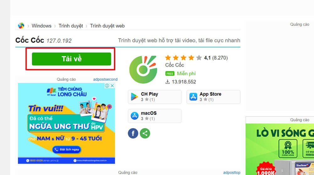 Click chuột vào nút Tải lên