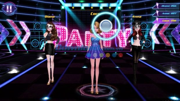 Điều khiển nhân vật bằng nút bấm