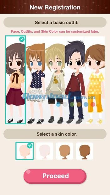 Chọn nhân vật đại diện