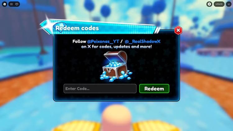 Giao diện nhập code Anime Celestial X