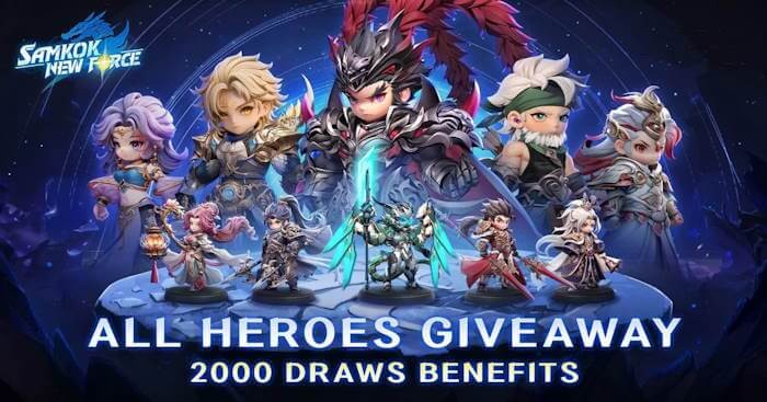 Code Samkok: New Force mới nhất - Cách nhập code nhận quà