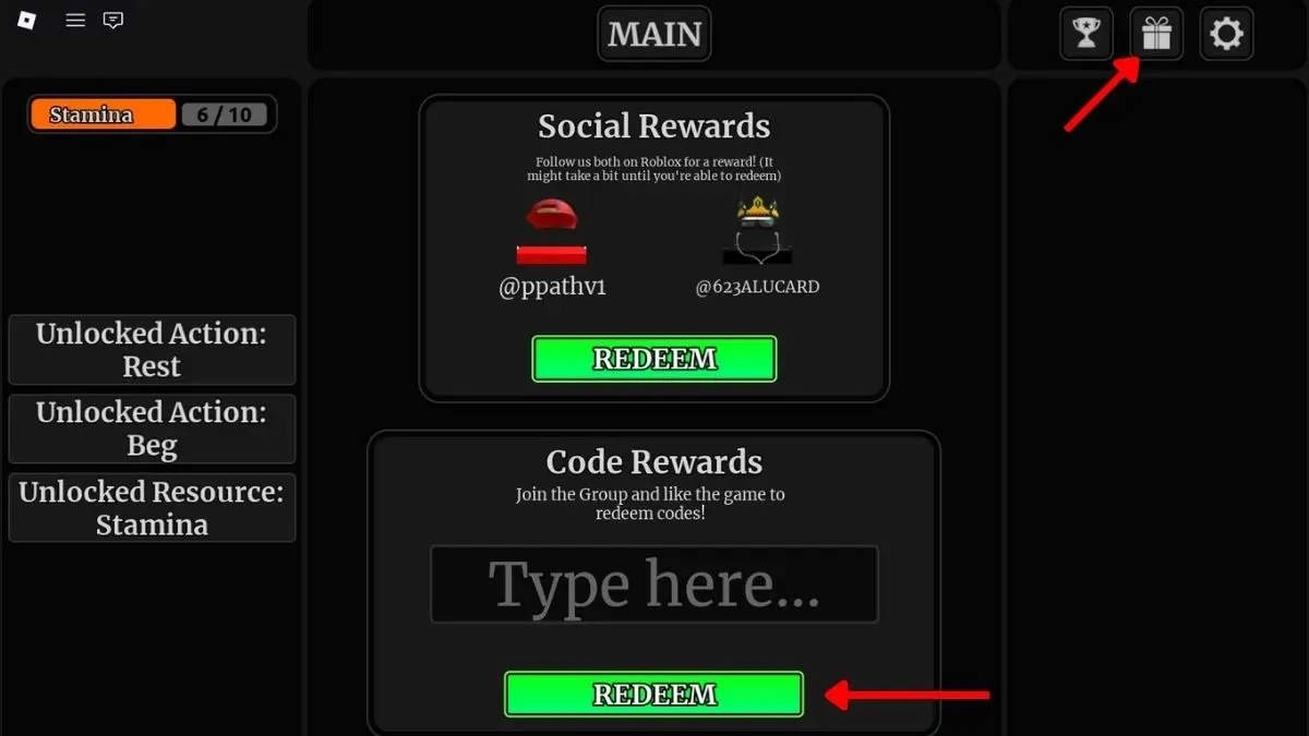 Giao diện đổi code Magic and Divinity