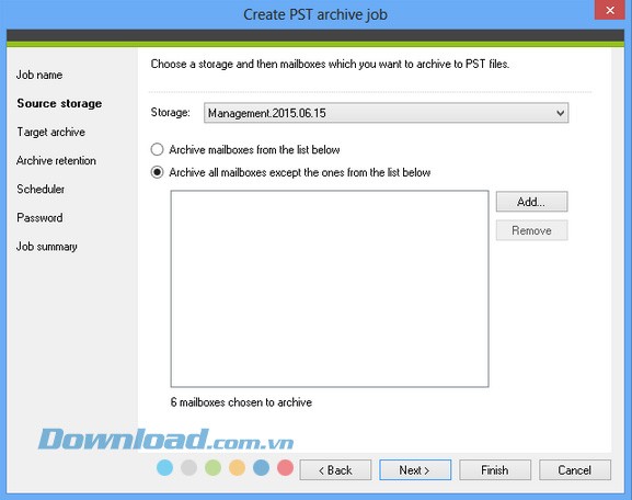 Lưu trữ dữ liệu dưới dạng file PST