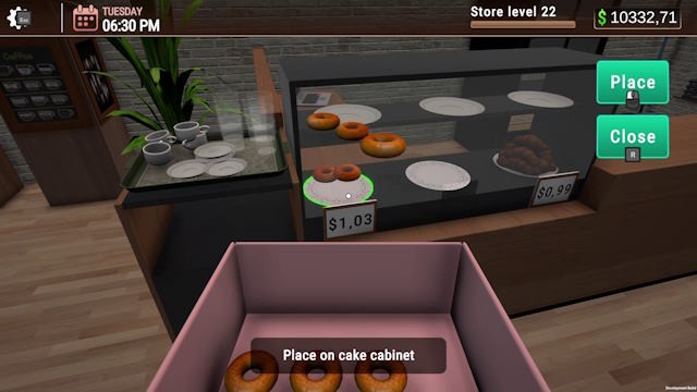 Coffee Bar Simulator là game mô phỏng quản lý quán cà phê sống động