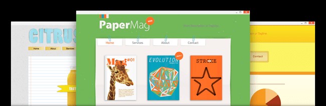 CoffeeCup HTML Editor hỗ trợ nhiều mẫu web