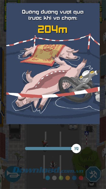 Quãng đường cần vượt qua