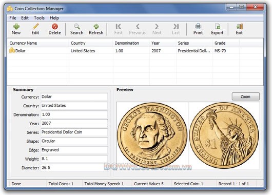 Coin Collection Manager