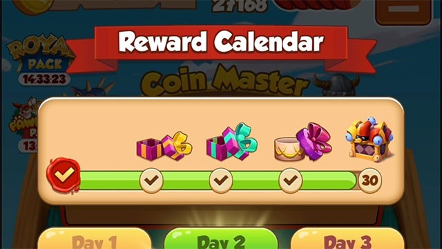 Đăng nhập game Coin Master mỗi ngày để nhận quà tặng từ tính năng Reward Calendar mới