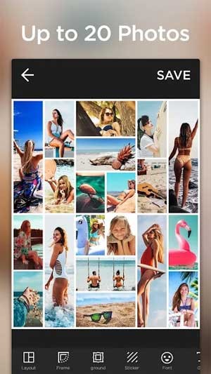 Collage Maker Pro hỗ trợ ghép tối đa 20 ảnh