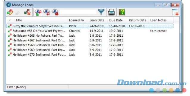 Hệ thống quản lý cho thuê và mượn sách hữu ích trên Collectorz.com Comic Collector