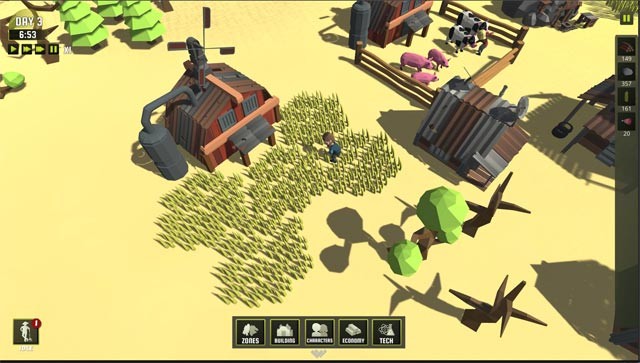 Colony Simulator là game sinh tồn xây dựng đế chế mới trên sa mạc hoang vu