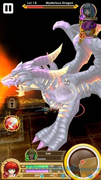 Đối mặt với trùm khổng lồ