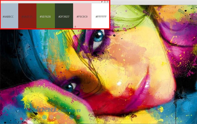 Ứng dụng quản lý mã màu Color Palette Pocket