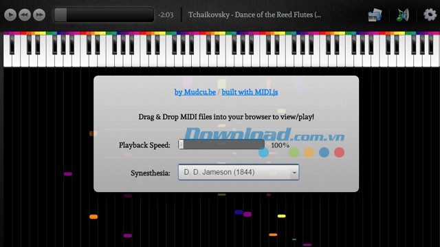 Cài đặt khác trong Color Piano