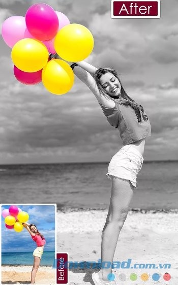 Thao tác đơn giản với Color Pop Effects cho Android