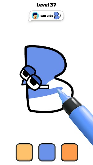 Tô màu cho các chữ cái