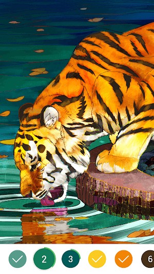 Tô màu theo số đơn giản, dành cho mọi người