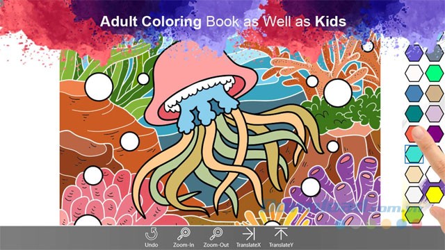 Ứng dụng tô màu Coloring Book for Mandala