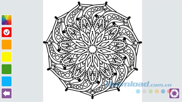 Ứng dụng tô màu Coloring Book Mandala