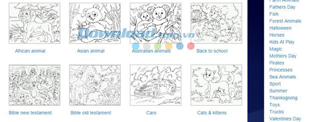 Kho hình ảnh đa dạng phân chia theo chủ đề