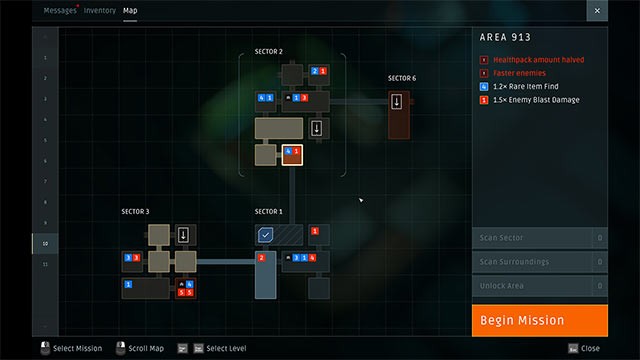 Hệ thống chiến lợi phẩm và level được sinh ra ngẫu nhiên trong mỗi lượt chơi Combat Complex