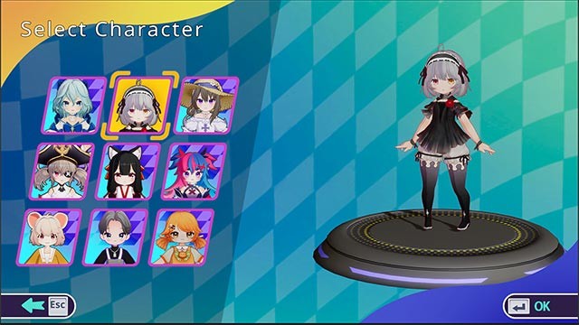 Lựa chọn 1 trong số rất nhiều nhân vật dễ thương với kỹ năng chiến đấu độc đáo trong Combat Kart game