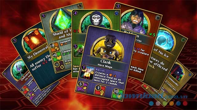 Vô số thẻ bài trong game cho bạn thu thập