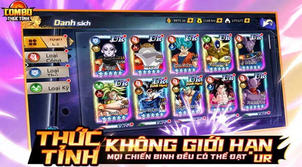 Thức tỉnh không giới hạn, mọi chiến binh đều đạt UR